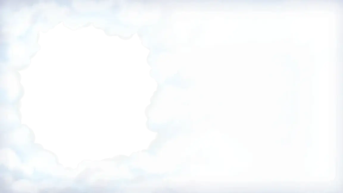 White background made of clouds