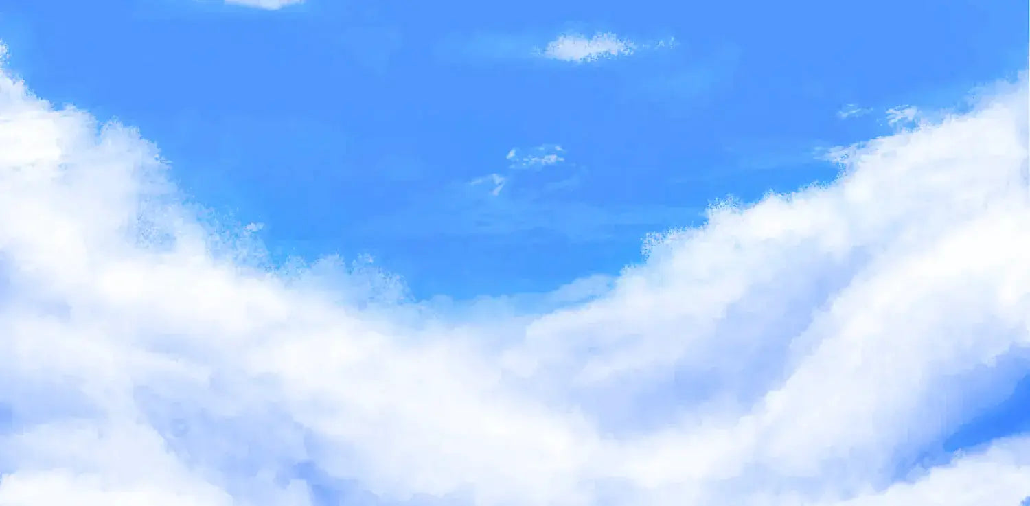 Blue sky with a bunch of clouds